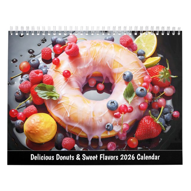 Delicious Donuts & Sweet Flavors 2026 Calendar Kalender (Titelbild)