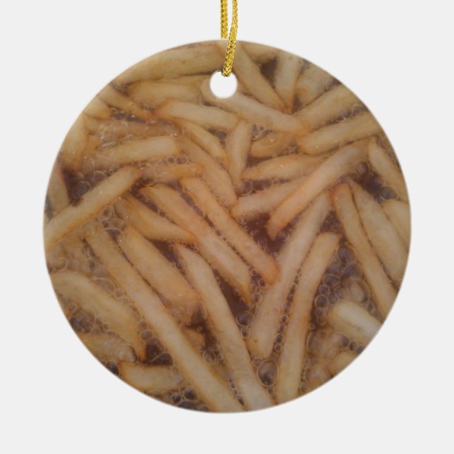 Delicious French Fries Keramik Ornament (Vorne)