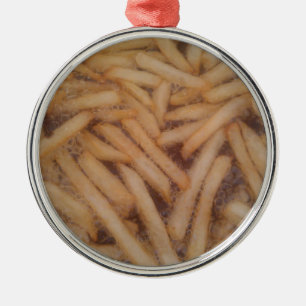 Delicious French Fries Silbernes Ornament