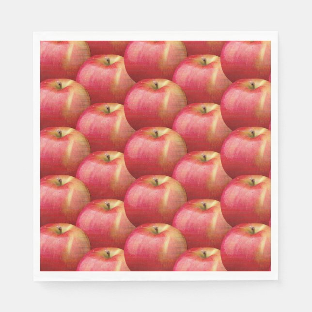 DELICIOUS RED APPLES NAPKIN SERVIETTE (Vorderseite)