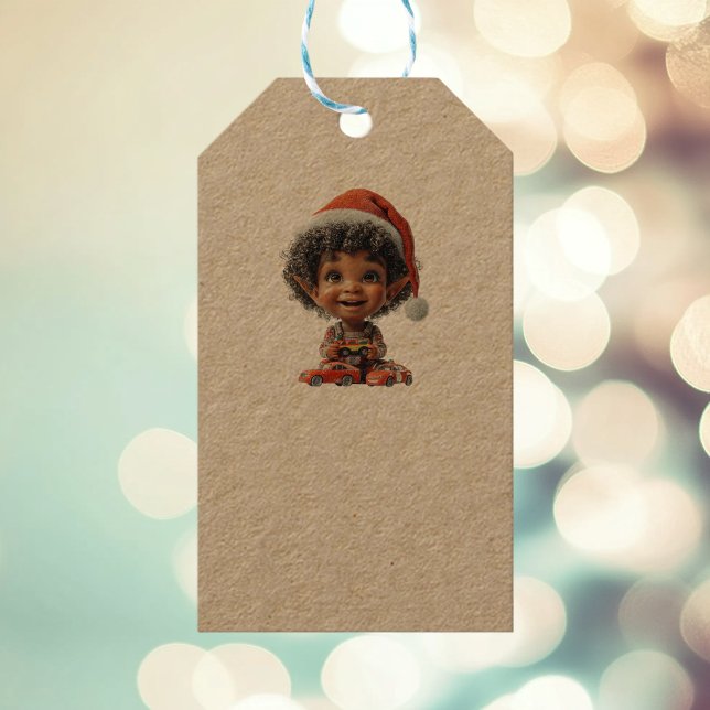 Delighted Baby Christmas Elf Kraft Geschenkartikel Geschenkanhänger (Von Creator hochgeladen)