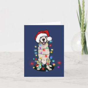 DeLighted Golden Retriever Weihnachten Karte