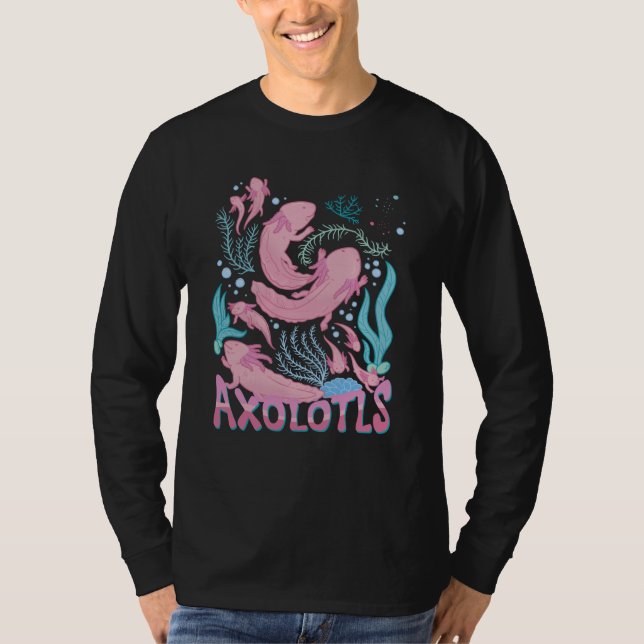 Delightful Cheerful Axolotl Quote T-Shirt (Vorderseite)