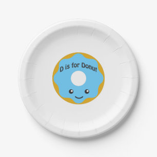 Delightful D ist für Donut Pappteller