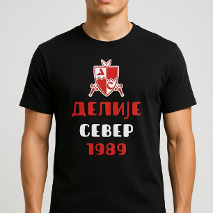 Delije Sever 1989 Roter Stern  T-Shirt