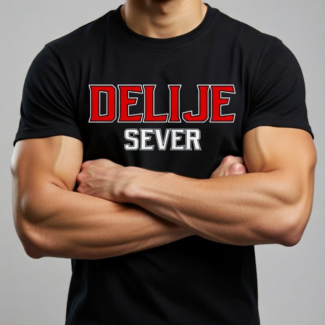 Delije Sever Crveno Beli T-Shirt (Von Creator hochgeladen)