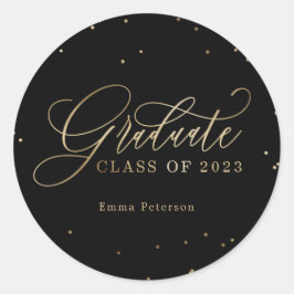 Delikate Abschluss Sticker oder Umschlag Aufkleber