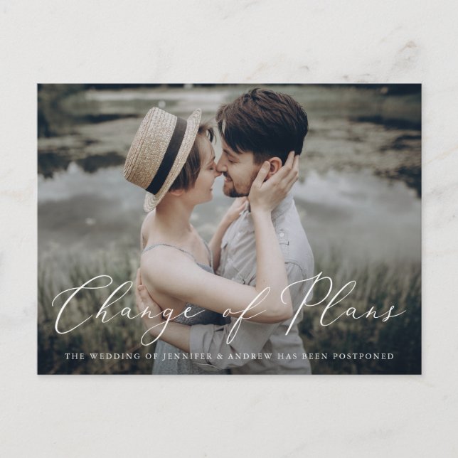 Delikate Änderung von Plänen Ankündigungspostkarte (Vorderseite)