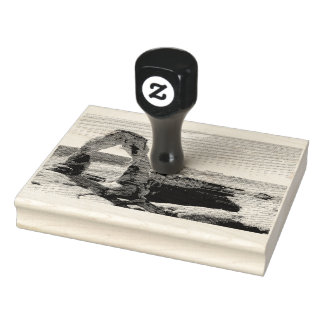 Delikate Arch Wooden Briefmarke Gummistempel