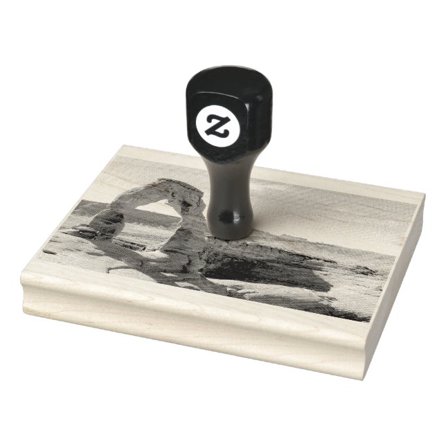 Delikate Arch Wooden Briefmarke Gummistempel (Stempel)