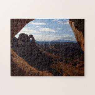 Delikate Arche through Rock Window at Arches Puzzle