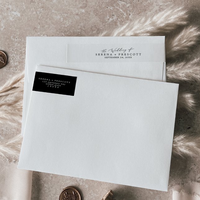 Delikate Black Calligraphy Wedding (Von Creator hochgeladen)