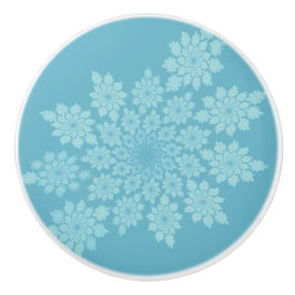 Delikate Blätter in Pastelltönen Keramikknauf