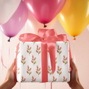 Delikate Blume Buds Geschenkpapier Set