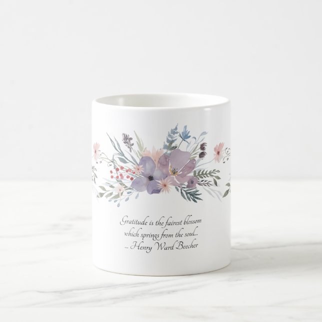 Delikate Blume Kaffeetasse (Mittel)