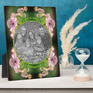 Delikate Blume kreieren Ihr eigenes Foto Fotoplatte