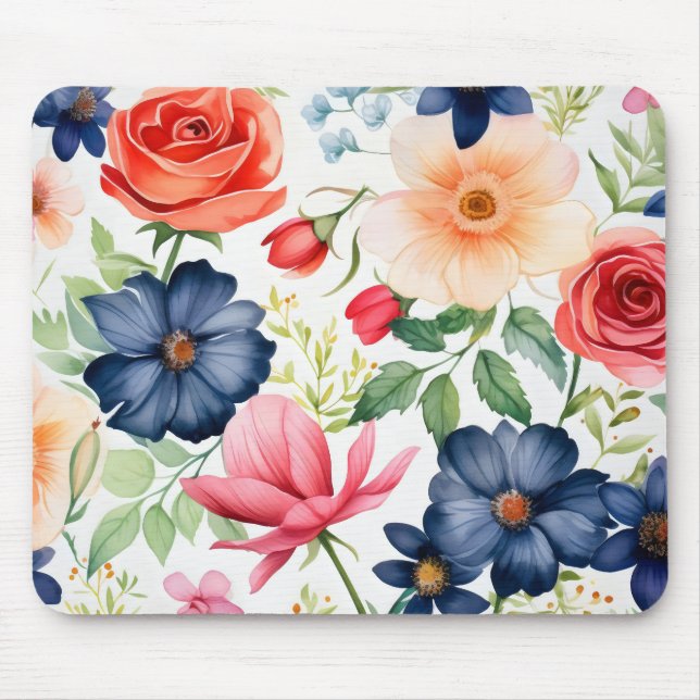 Delikate Blume Mousepad (Vorne)