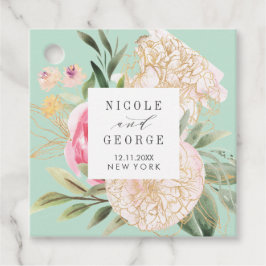 Delikate Blume Peony Geschenkanhänger