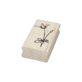 Delikate Blume Stem Art Briefmarke Gummistempel