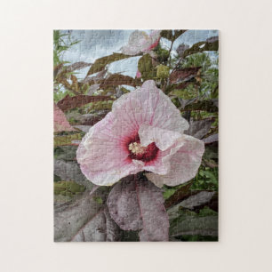 "Delikate Blütenblätter" Hibiskus Blume Puzzle