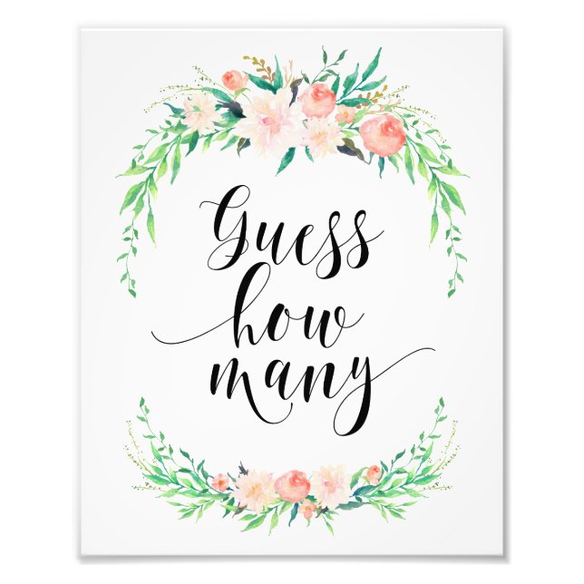 Delikate Bouquet schätzen, wie viele Print Fotodruck (Vorne)