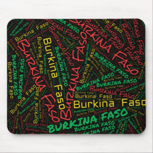 Delikate Burkina Faso Flaggen Farben Patriotisch Mousepad