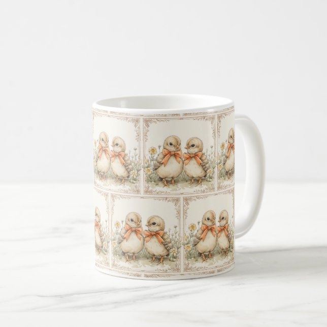 Delikate Chickadee Collection: Osterausgabe 🐤 Kaffeetasse (VorderseiteRechts)