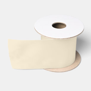 Delikate, cremig beige, solide Farbe Satinband