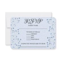 Delikate dunkelblaue Wildblumen Hochzeit