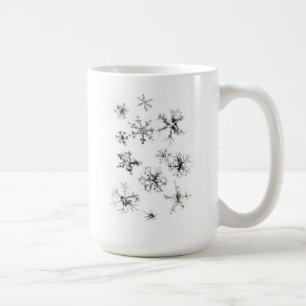 Delikate fallende Schneeflocken Kaffeetasse