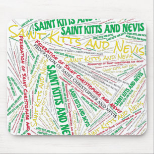 Delikate Farben für St. Kitts und Nevis Flag Mousepad