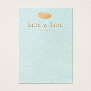 Delikate Feather Earring Display Card