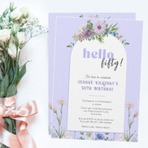 Delikate Florals Lavendel Geburtstagsparty in jede