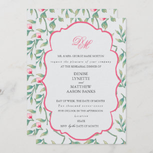 Delikate Florals Probe Dinner Einladung