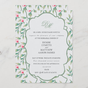 Delikate Florals Probe Dinner Einladung