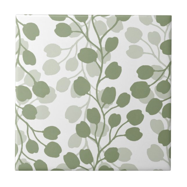 Delikate Foliage Cascade-Blätter Fliese (Vorderseite)