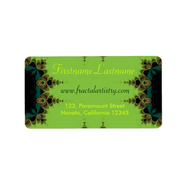 Delikate Forstwirtschaft Adressaufkleber (Vorne)