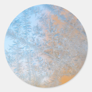 Delikate Frostmuster, Wisconsin Runder Aufkleber