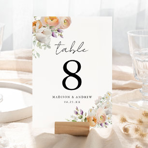 Delikate Frühlingsflorale Hochzeitsstimmung Tischn