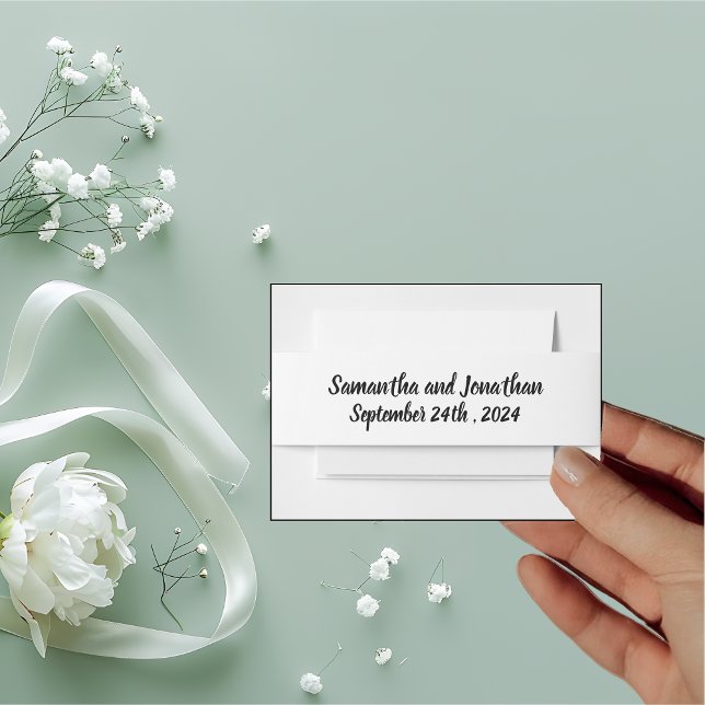 Delikate Frühlingsszenarien Blätter zum Hochzeitse Einladungsbanderole (Von Creator hochgeladen)