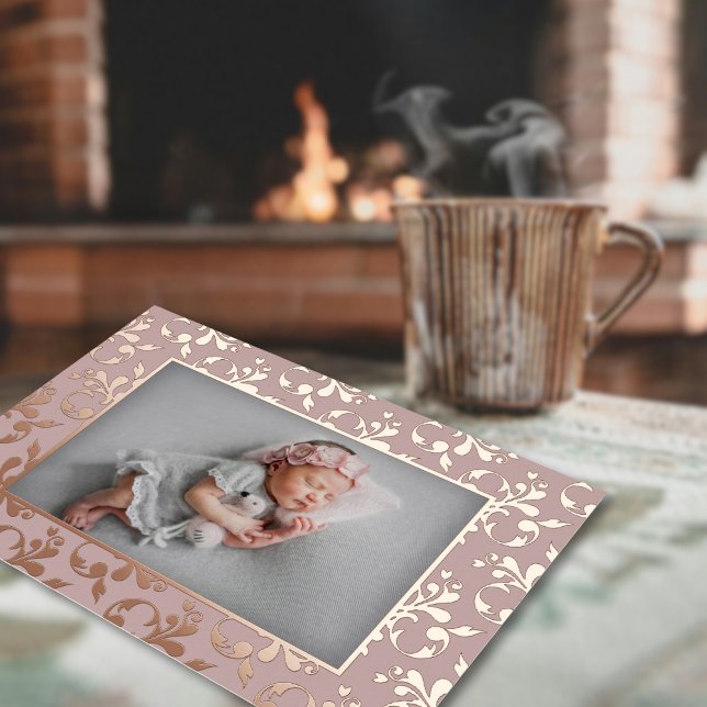 Delikate Geburtsankündigungskarte Folieneinladung (Von Creator hochgeladen)