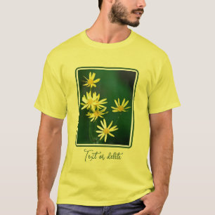 Delikate Gelbe Daisy-Wildblumen Personalisiert T-Shirt