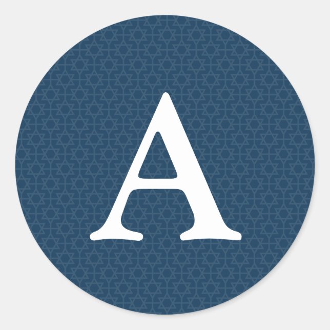 Delikate Gemusterte Bar/Bat Mitzvah-Aufkleber Runder Aufkleber (Vorderseite)