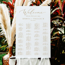 Delikate Gold Alphabetische Hochzeitssattel