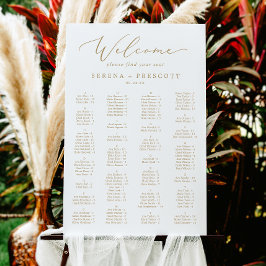 Delikate Gold Alphabetische Hochzeitssattel