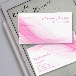 Delikate Gold Details Business Card Visitenkarte