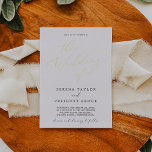 Delikate Gold Foil und Black die Hochzeit von Folieneinladung<br><div class="desc">Diese zarte Goldfolie und die schwarze Hochzeitfolie laden zu einer modernen Hochzeit ein. Das romantische minimalistische Design besticht durch eine hübsche und elegante Luxus-Druckfolien-Typografie aus gepresstem Gold mit einem sauberen und schlichten Look.</div>