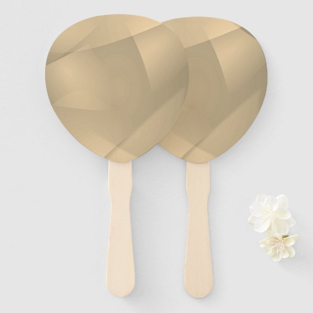 Delikate Goldfalten Fächer (Vorne und Hinten)