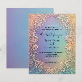 Delikate Hochzeitseinladung