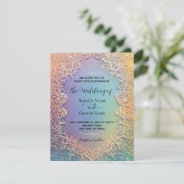 Delikate Hochzeitseinladung Einladung